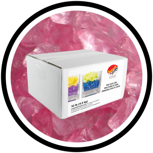 Colored ICE - Pink - 10 lb (4.54 kg) Box